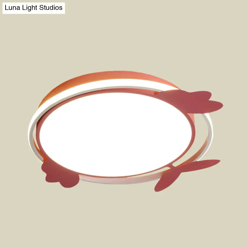 DecorBites™ DecorBites™ Nordic Style Bird Ceiling Light Fixture with Acrylic LED - Pink/Blue Flush Mount for Bedrooms