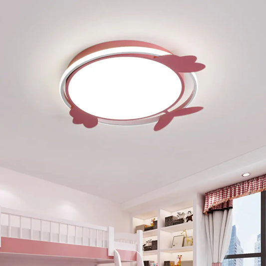 DecorBites™ DecorBites™ Nordic Style Bird Ceiling Light Fixture with Acrylic LED - Pink/Blue Flush Mount for Bedrooms