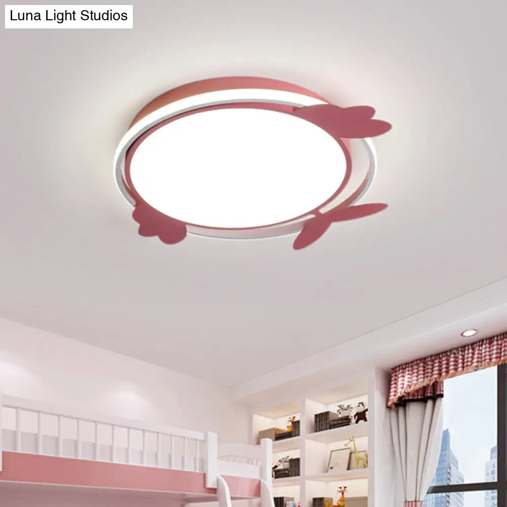 DecorBites™ DecorBites™ Nordic Style Bird Ceiling Light Fixture with Acrylic LED - Pink/Blue Flush Mount for Bedrooms