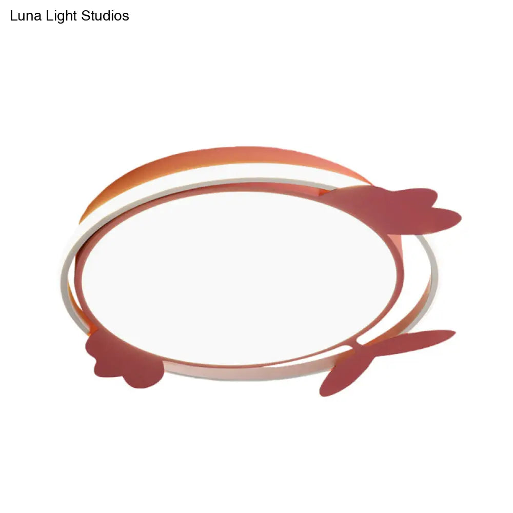 DecorBites™ DecorBites™ Nordic Style Bird Ceiling Light Fixture with Acrylic LED - Pink/Blue Flush Mount for Bedrooms