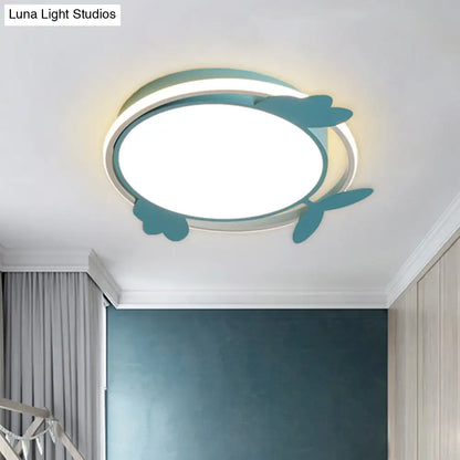 DecorBites™ DecorBites™ Nordic Style Bird Ceiling Light Fixture with Acrylic LED - Pink/Blue Flush Mount for Bedrooms