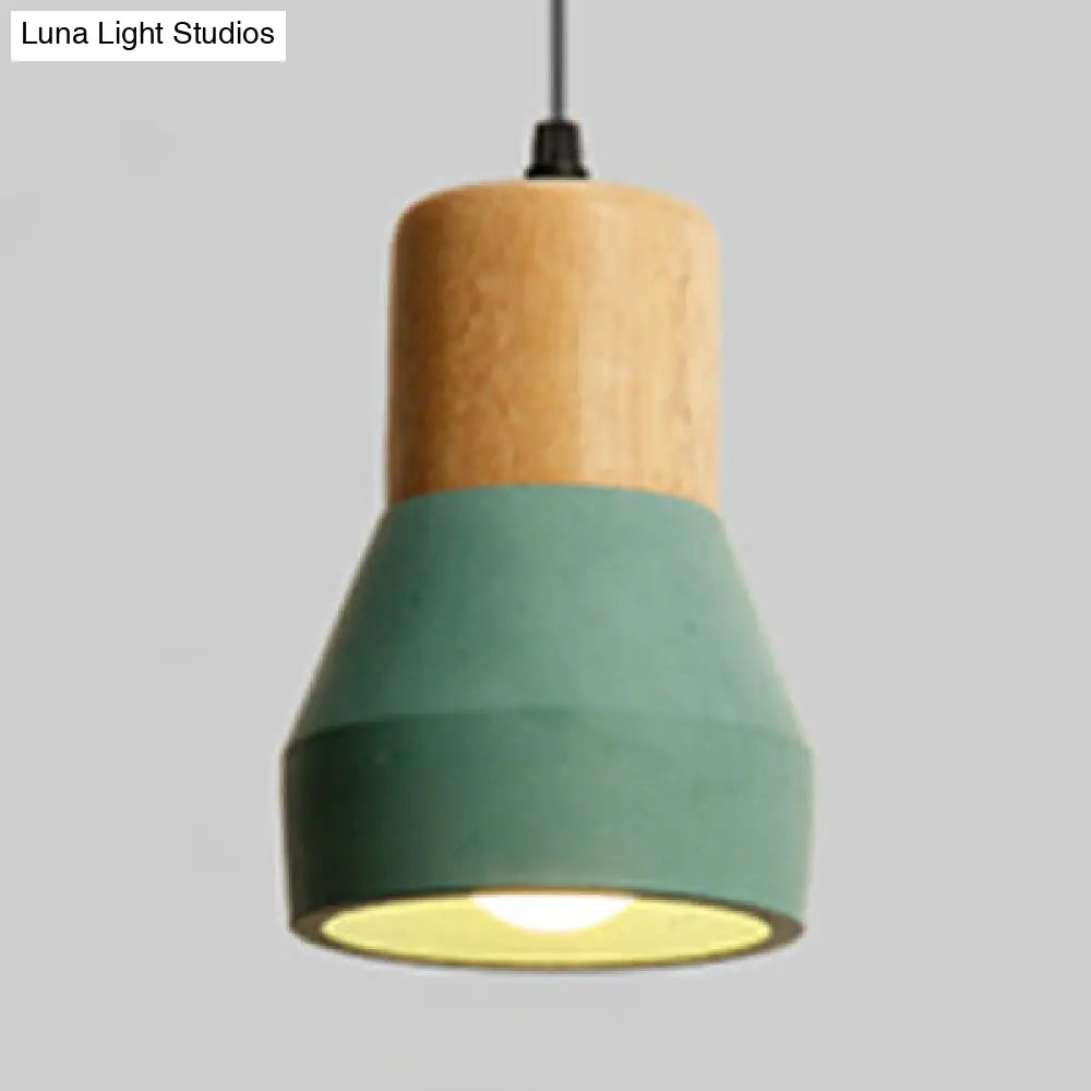 Nordic Style Cement Torch Pendant Lamp for Tea Station - Single Light Pendant