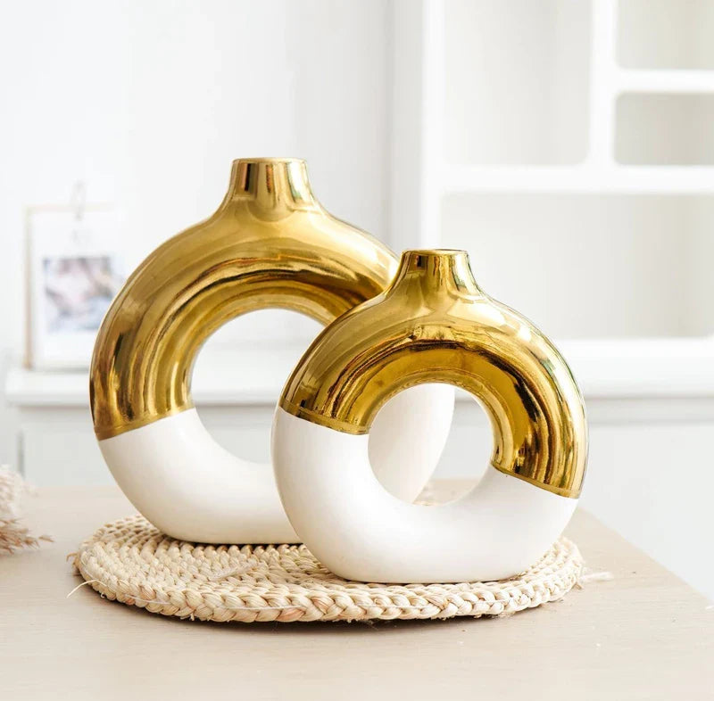 Nordic Style Circle Vase for Flower Arrangement