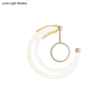 DecorBites™ DecorBites™ Nordic Style Crescent Wall Light: Acrylic LED Sconce for Living Room - Warm/White Lighting Fixture