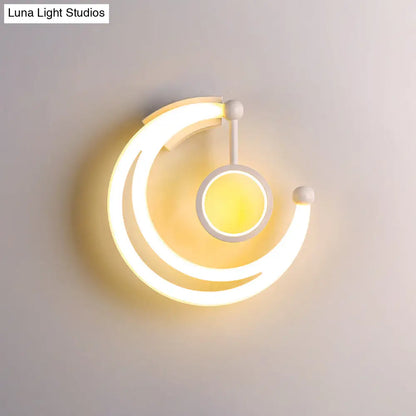 DecorBites™ DecorBites™ Nordic Style Crescent Wall Light: Acrylic LED Sconce for Living Room - Warm/White Lighting Fixture
