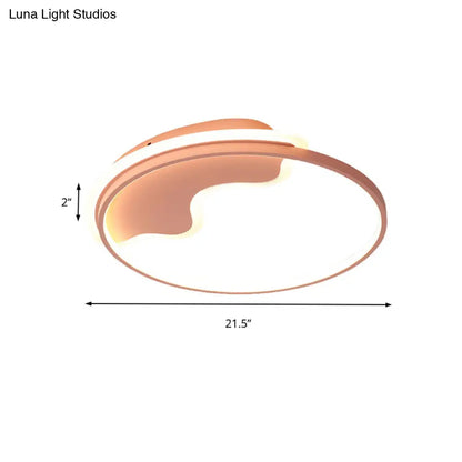 DecorBites™ DecorBites™ Nordic Style Flush Mount Acrylic Ceiling Light for Living Room and Foyer Décor