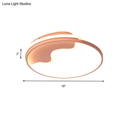 DecorBites™ DecorBites™ Nordic Style Flush Mount Acrylic Ceiling Light for Living Room and Foyer Décor