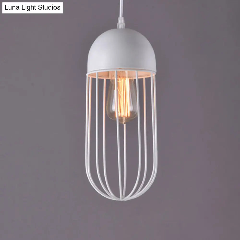 Nordic Style Geometric Metal Pendant Light for Restaurants