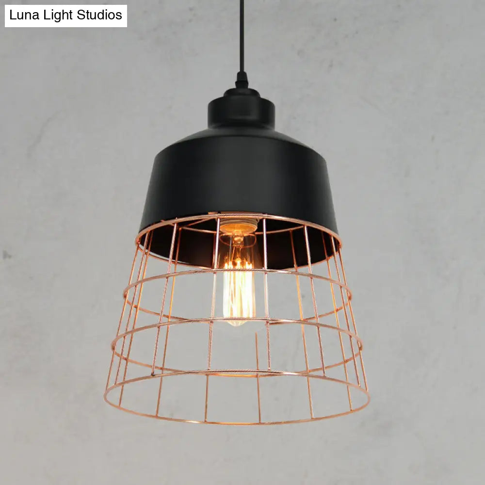 Nordic Style Geometric Metal Pendant Light for Restaurants