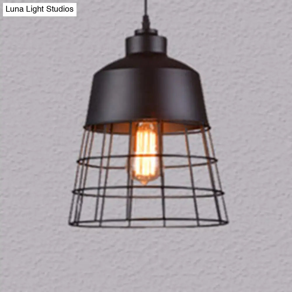 Nordic Style Geometric Metal Pendant Light for Restaurants