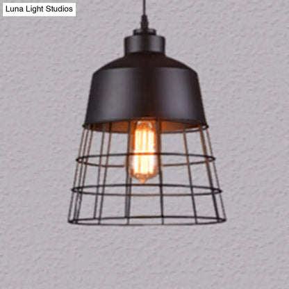 Nordic Style Geometric Metal Pendant Light for Restaurants