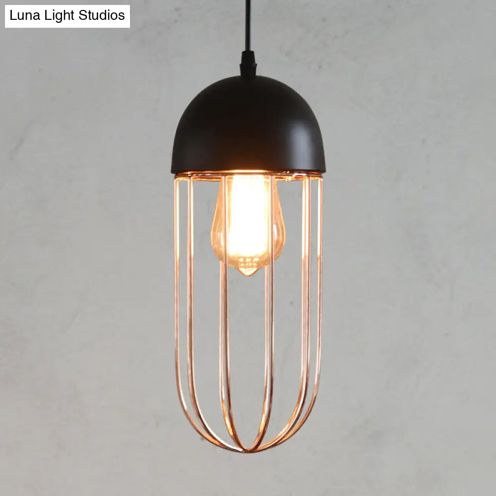 Nordic Style Geometric Metal Pendant Light for Restaurants