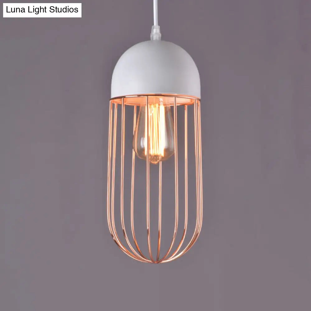 Nordic Style Geometric Metal Pendant Light for Restaurants