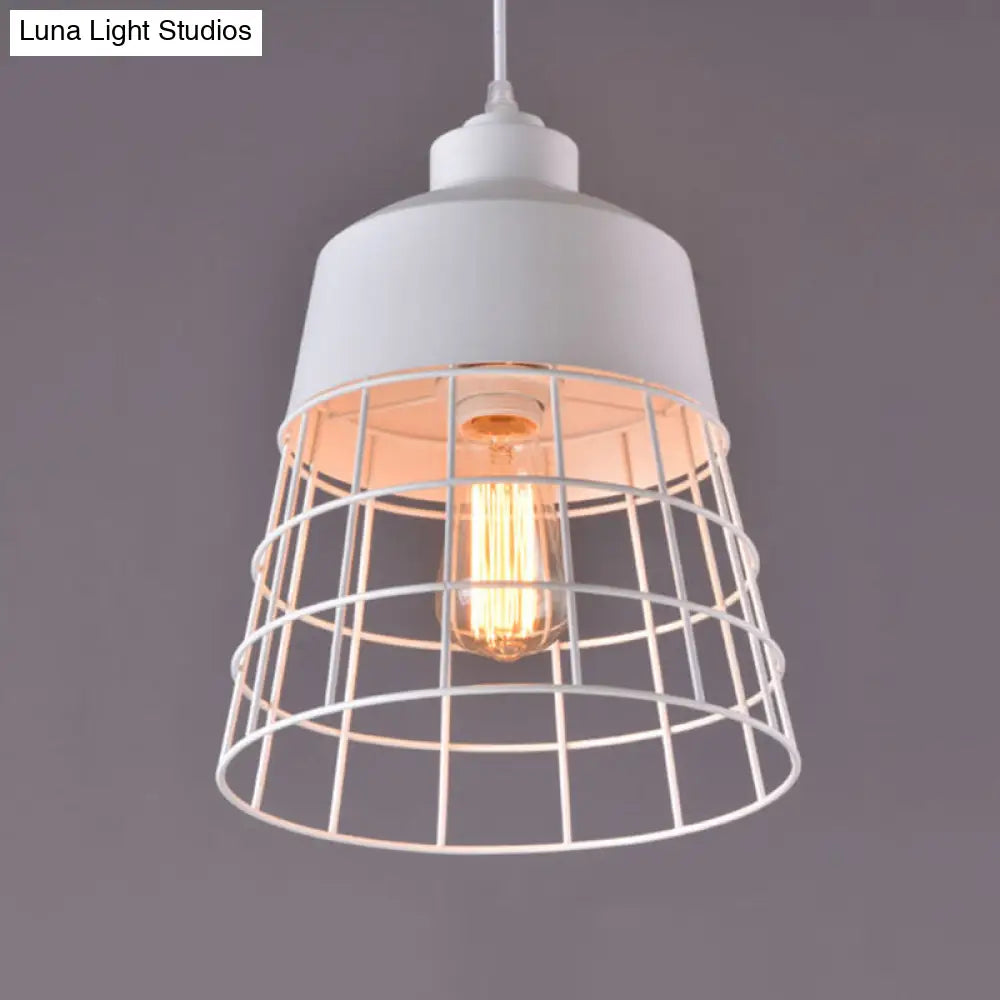 Nordic Style Geometric Metal Pendant Light for Restaurants