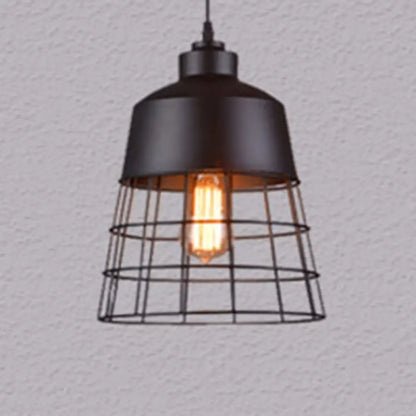 Nordic Style Geometric Metal Pendant Light for Restaurants