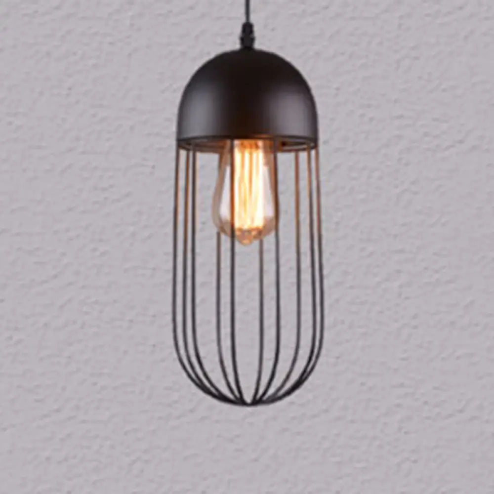 Nordic Style Geometric Metal Pendant Light for Restaurants