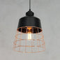 Nordic Style Geometric Metal Pendant Light for Restaurants