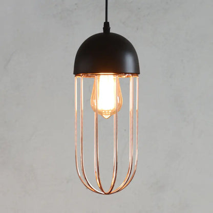 Nordic Style Geometric Metal Pendant Light for Restaurants