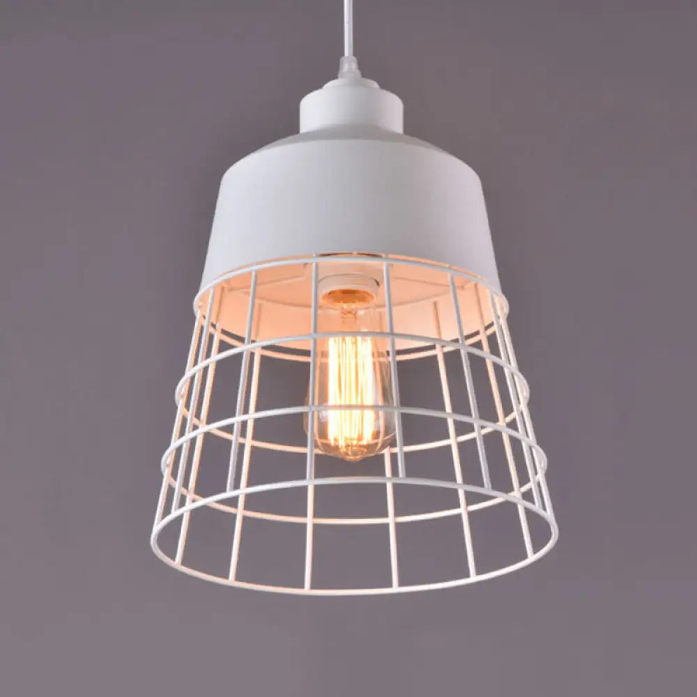 Nordic Style Geometric Metal Pendant Light for Restaurants