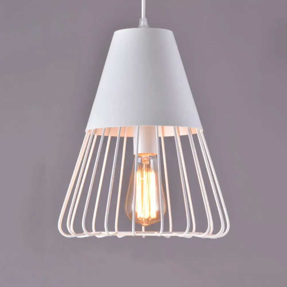 Nordic Style Geometric Metal Pendant Light for Restaurants