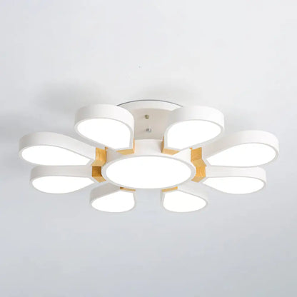 DecorBites™ DecorBites™ Nordic Style LED Ceiling Lamp - Petal Acrylic Shade, Semi Flush Mount
