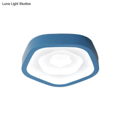 DecorBites™ DecorBites™ Nordic Style LED Flush Mount Bedroom Ceiling Light with Rose Shade - Perfect for Kids