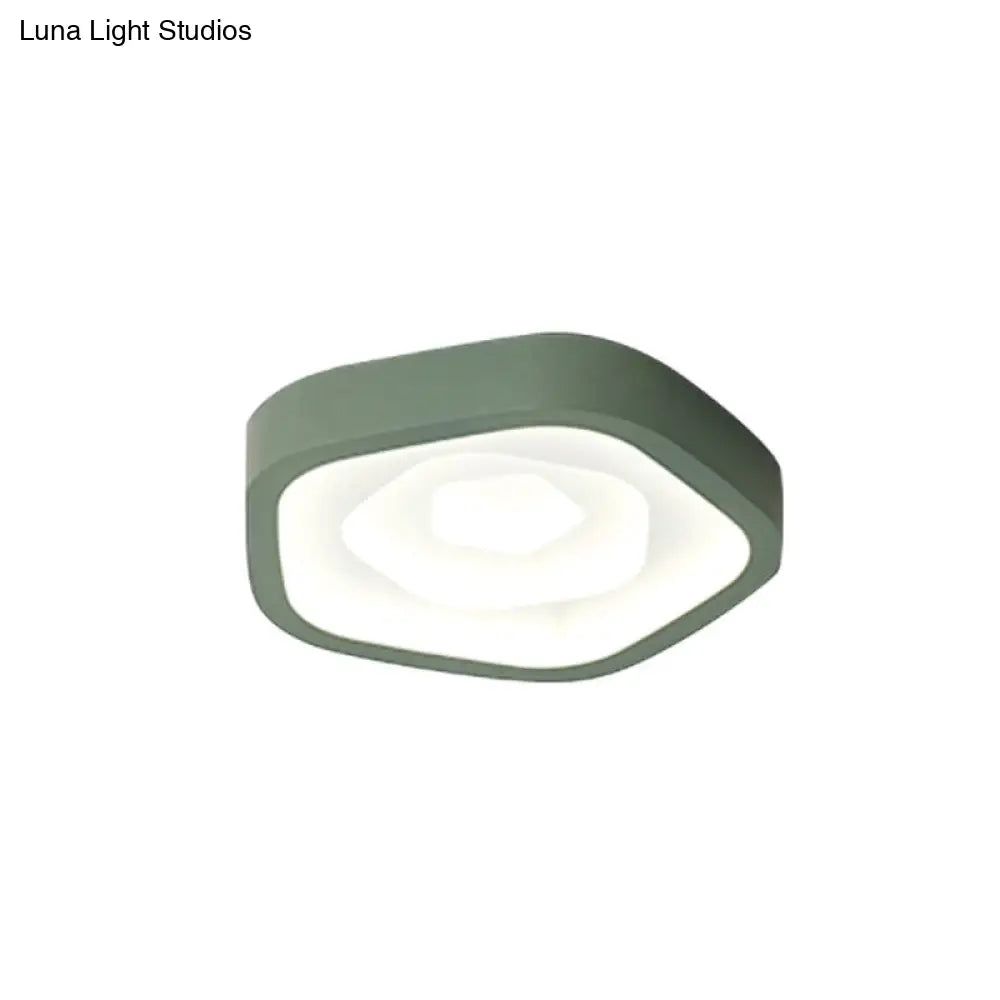 DecorBites™ DecorBites™ Nordic Style LED Flush Mount Bedroom Ceiling Light with Rose Shade - Perfect for Kids