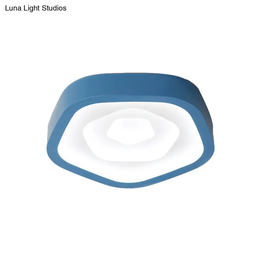 DecorBites™ DecorBites™ Nordic Style LED Flush Mount Bedroom Ceiling Light with Rose Shade - Perfect for Kids