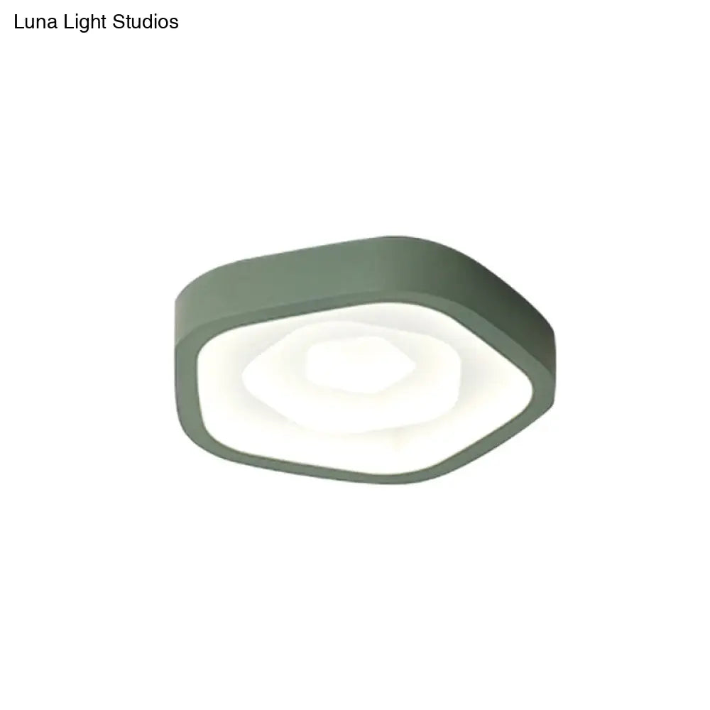 DecorBites™ DecorBites™ Nordic Style LED Flush Mount Bedroom Ceiling Light with Rose Shade - Perfect for Kids