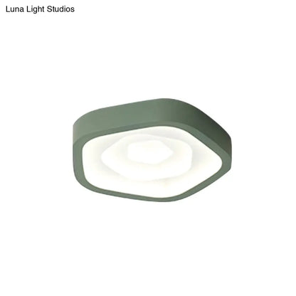 DecorBites™ DecorBites™ Nordic Style LED Flush Mount Bedroom Ceiling Light with Rose Shade - Perfect for Kids