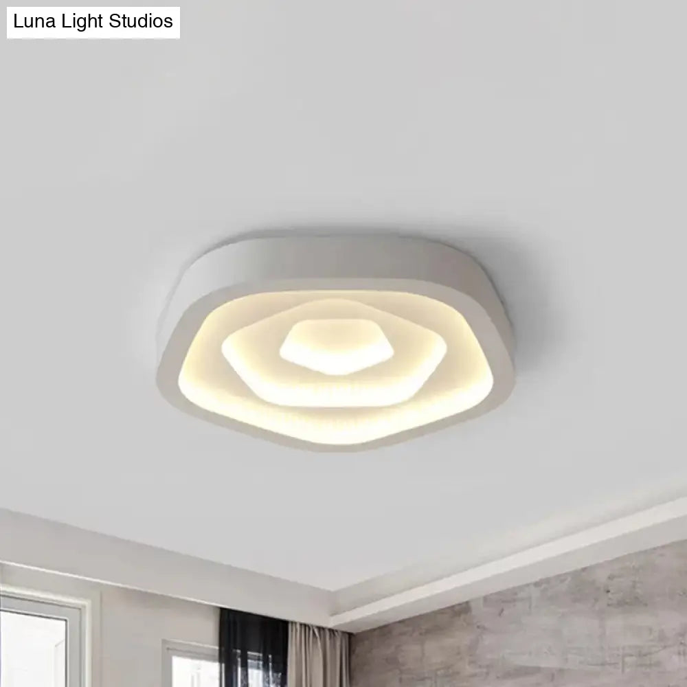 DecorBites™ DecorBites™ Nordic Style LED Flush Mount Bedroom Ceiling Light with Rose Shade - Perfect for Kids