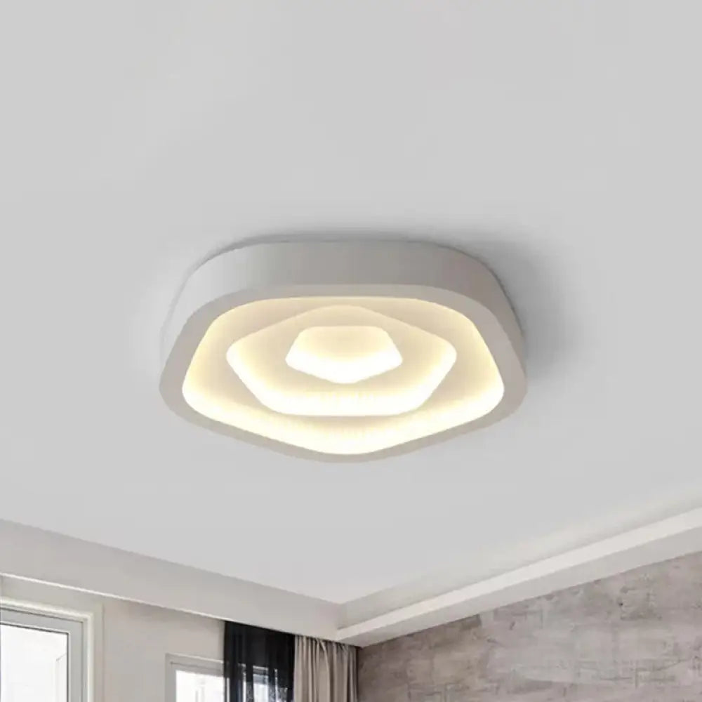 DecorBites™ DecorBites™ Nordic Style LED Flush Mount Bedroom Ceiling Light with Rose Shade - Perfect for Kids