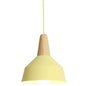 Nordic Style Metal Hanging Pendant Lamp with Wooden Top - Ideal for Restaurants