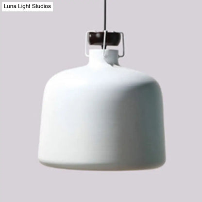 Nordic Style Pendant Light - Metallic Jar Shape, Ideal for Kitchen Dining Table