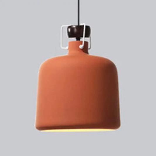 Nordic Style Pendant Light - Metallic Jar Shape, Ideal for Kitchen Dining Table