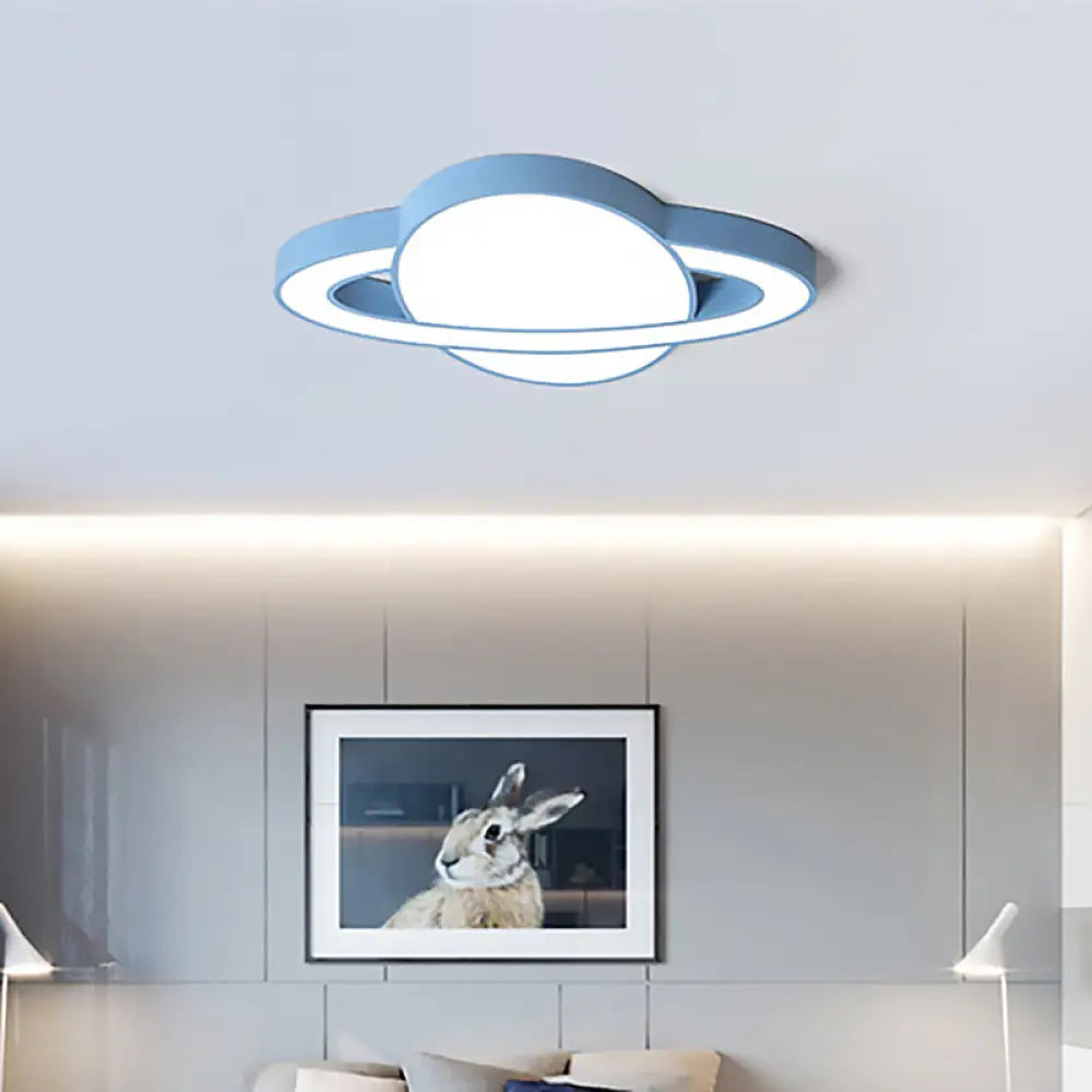 DecorBites™ DecorBites™ Nordic Style Planet Shaped LED Ceiling Light for Kid's Bedroom - White/Pink/Yellow/Blue