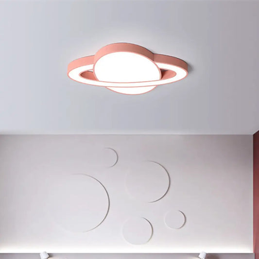 DecorBites™ DecorBites™ Nordic Style Planet Shaped LED Ceiling Light for Kid's Bedroom - White/Pink/Yellow/Blue