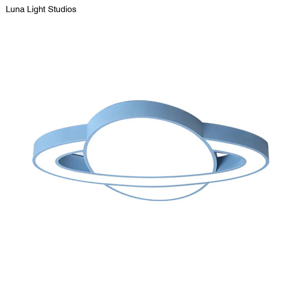 DecorBites™ DecorBites™ Nordic Style Planet Shaped LED Ceiling Light for Kid's Bedroom - White/Pink/Yellow/Blue