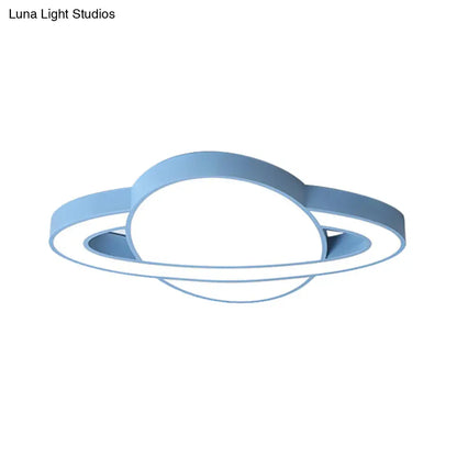 DecorBites™ DecorBites™ Nordic Style Planet Shaped LED Ceiling Light for Kid's Bedroom - White/Pink/Yellow/Blue