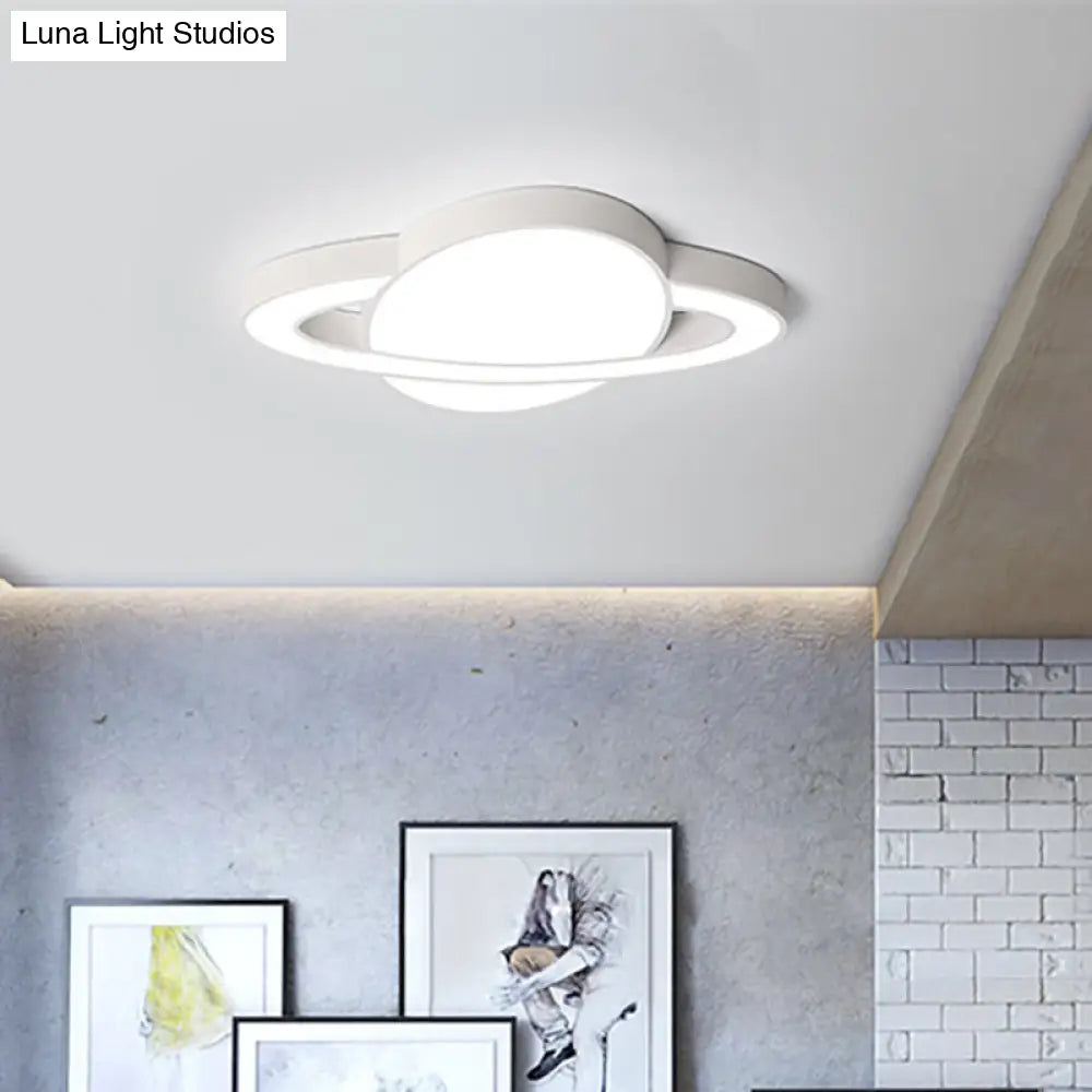 DecorBites™ DecorBites™ Nordic Style Planet Shaped LED Ceiling Light for Kid's Bedroom - White/Pink/Yellow/Blue