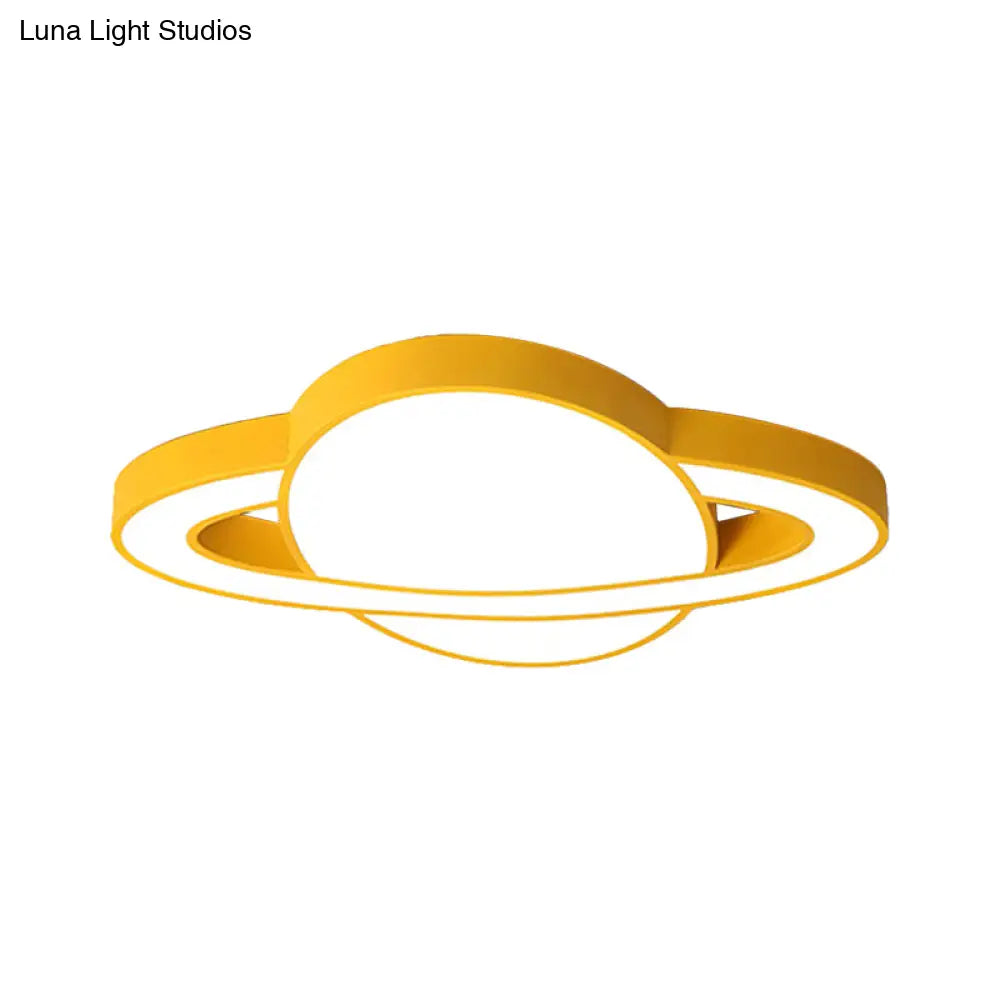 DecorBites™ DecorBites™ Nordic Style Planet Shaped LED Ceiling Light for Kid's Bedroom - White/Pink/Yellow/Blue