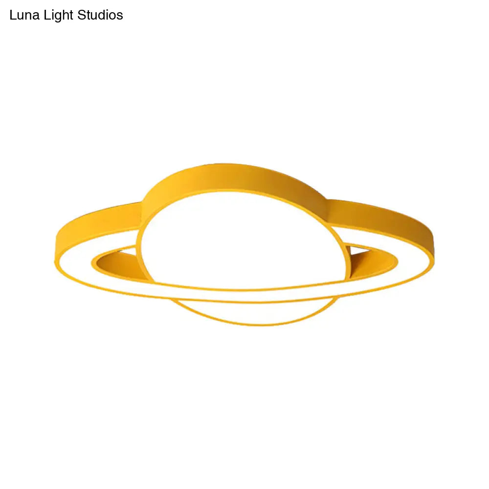 DecorBites™ DecorBites™ Nordic Style Planet Shaped LED Ceiling Light for Kid's Bedroom - White/Pink/Yellow/Blue