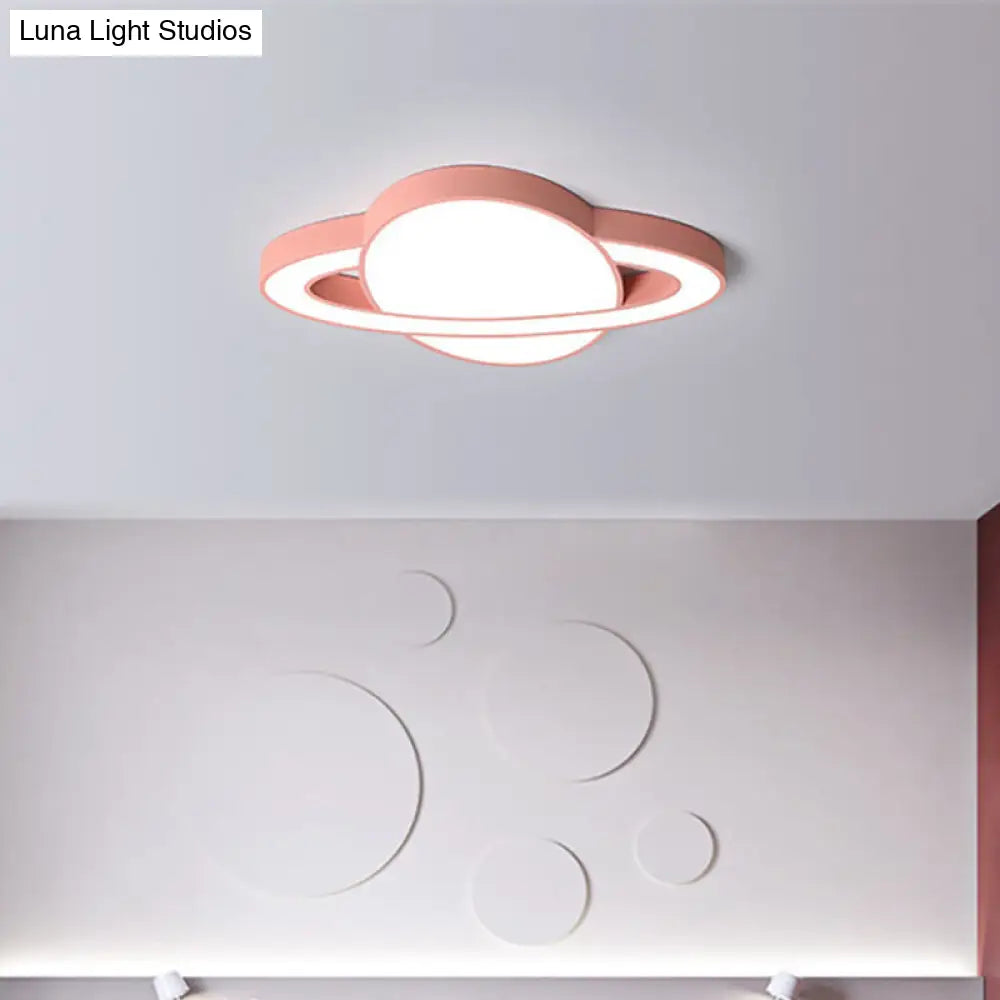 DecorBites™ DecorBites™ Nordic Style Planet Shaped LED Ceiling Light for Kid's Bedroom - White/Pink/Yellow/Blue