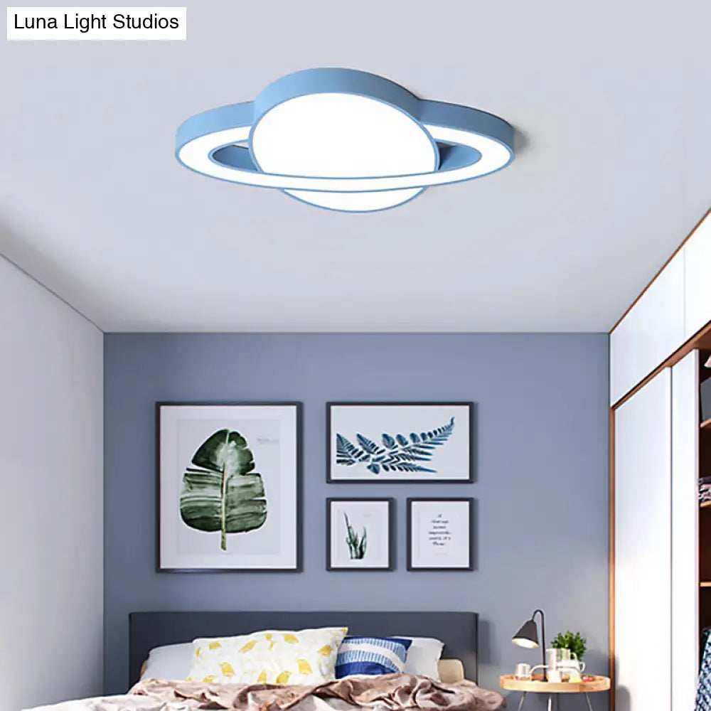 DecorBites™ DecorBites™ Nordic Style Planet Shaped LED Ceiling Light for Kid's Bedroom - White/Pink/Yellow/Blue