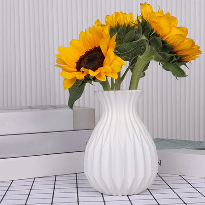 Nordic Style Plastic Flower Vase for Home Decor - Vase