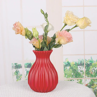 Nordic Style Plastic Flower Vase for Home Decor - Vase