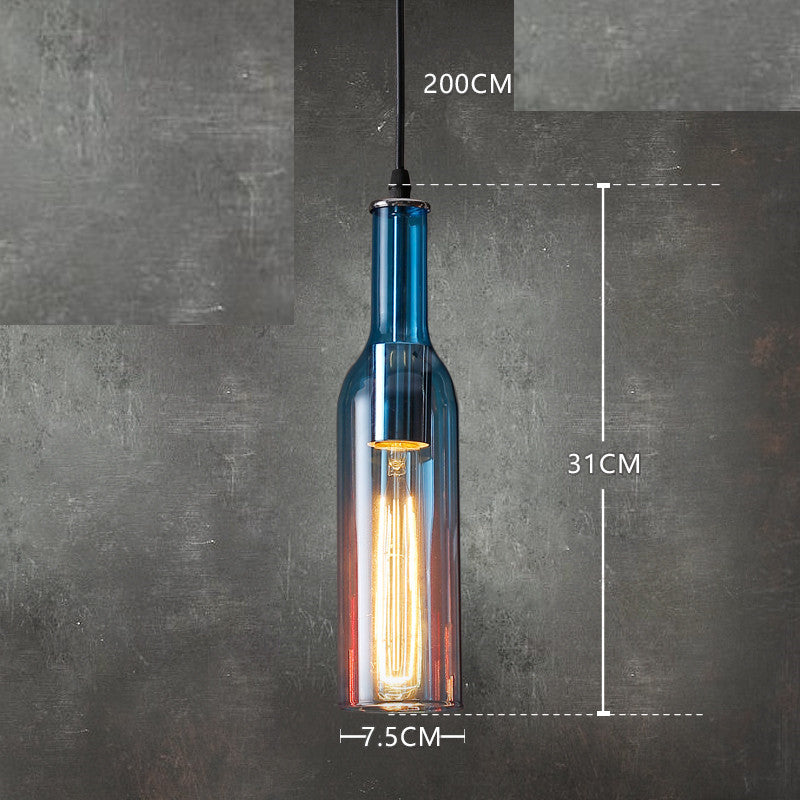 Amber Glass Wine Chandelier