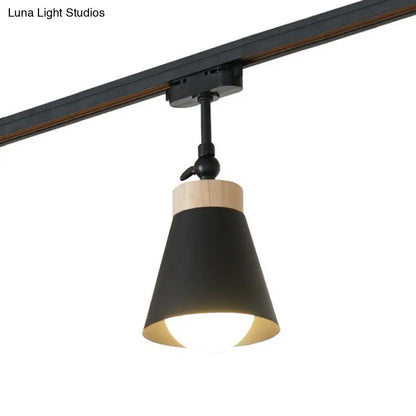 DecorBites™ DecorBites™ Nordic Style Semi Flush Mount Spotlight - Living Room Track Light with Cone Metal Shade, Various Configurations