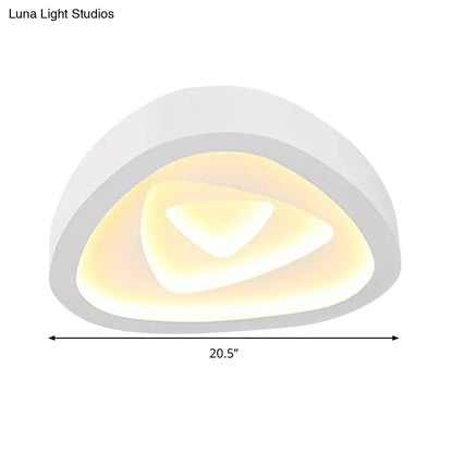 DecorBites™ DecorBites™ Nordic Style Triangle Ceiling Light - Acrylic White LED with Remote Control Dimming (16.5" or 19"/20.5" Width)