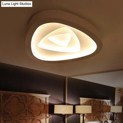 DecorBites™ DecorBites™ Nordic Style Triangle Ceiling Light - Acrylic White LED with Remote Control Dimming (16.5" or 19"/20.5" Width)